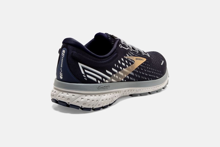 Ghost 13 Road Brooks Running Shoes NZ Mens - Black/Gold - KAFNXI-308